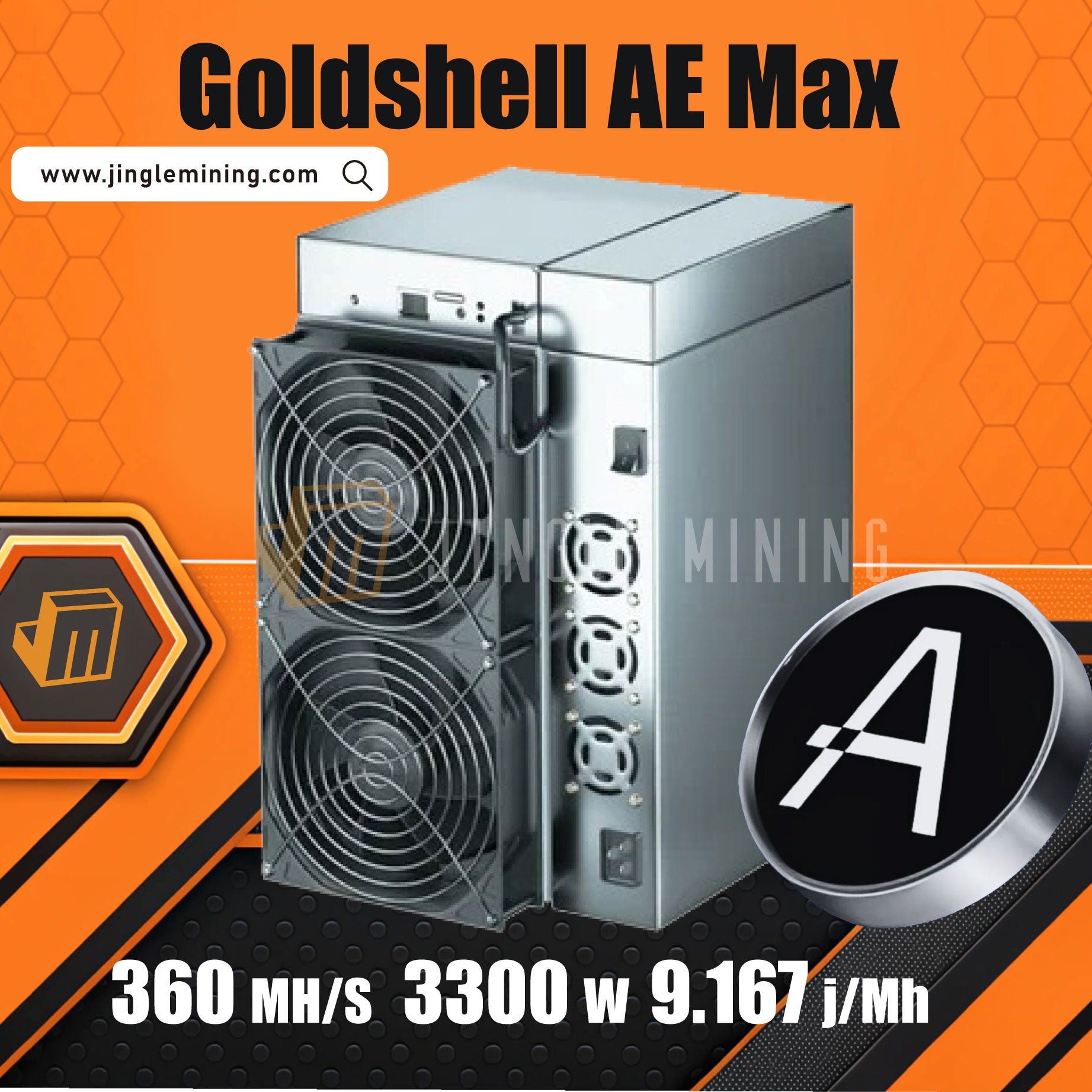【NEW Release】Goldshell AE Max ALEO Miner 360MH
