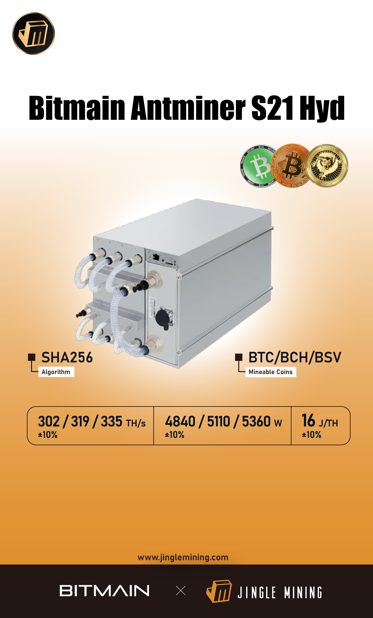 Bitmain Antminer S21 Hyd