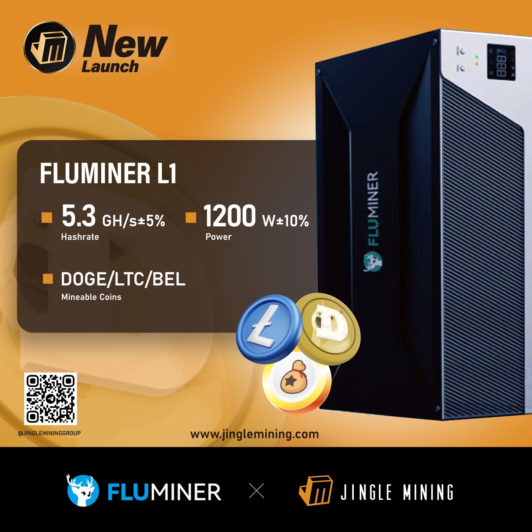 Fluminer L1 - High throughput Server(5.3Gh/1200W)