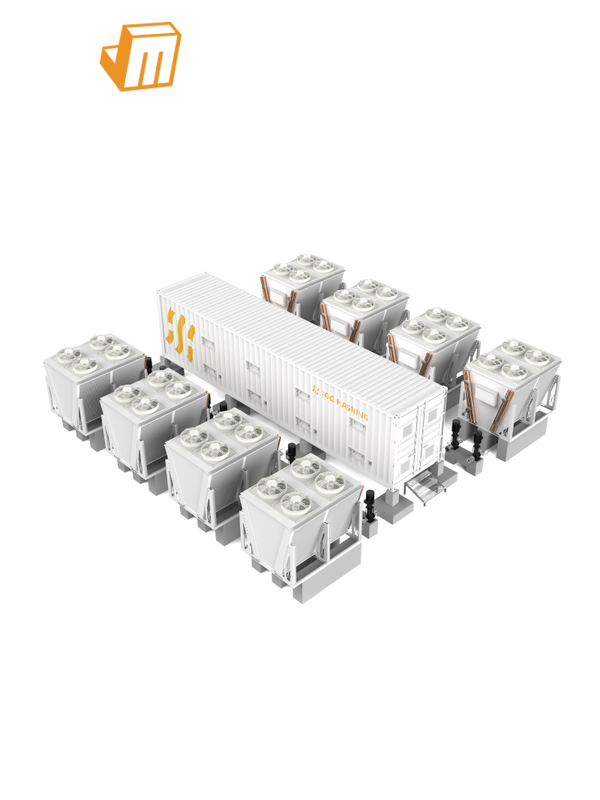 Immersion Cooling Container BC40 MEGA Support Up to 384 AntMiner S19 XP or 480 WhatsMiner M60 M50 Support customization